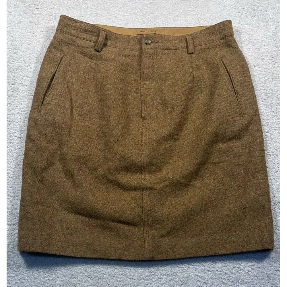Vintage 80s LizWear Wool Mohair Pencil Skirt Women 14 Liz Claiborne‎ EUC Pockets